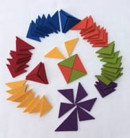 Filz- Dreiecke Set B, 60 Teile