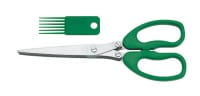 Kräuterschere, 5 Klingen, Edelstahl rostfrei mit Reinigungskamm