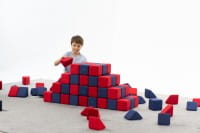 JollyHeap Soft-Magnet Würfel Basic - 100 Cubes, Riesenmagnetbausteine