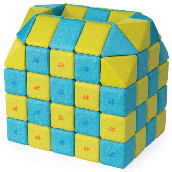 JollyHeap Soft-Magnet Würfel Creative - 100 Cubes, Riesenmagnetbausteine