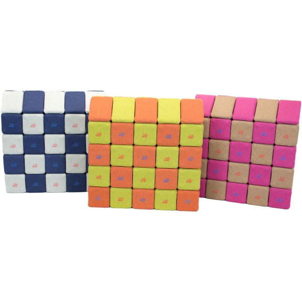 JollyHeap Soft-Magnet Würfel Medium - 50 Cubes, Riesenmagnetbausteine