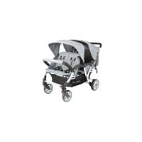 4-Sitzer Kinderwagen Lidoo City H4E Full Grey