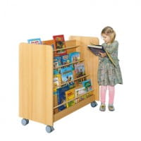 Wendebibliothek doppelseitig, fahrbar