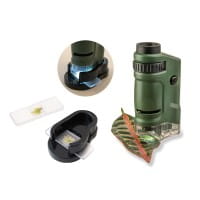 Taschenmikroskop mit LED-Beleuchtung, grün