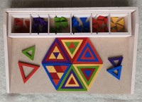 Filz Dreiecke Rahmen Set, gleichseitig, 84 Teile