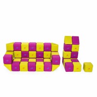 JollyHeap Soft-Magnet Würfel Medium - 50 Cubes, Riesenmagnetbausteine