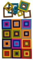 15 x Naturfilzset Quadrate