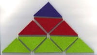 Filz- Dreiecke Set B, 60 Teile