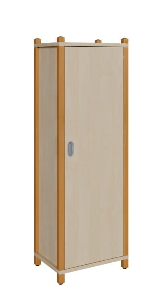 Geschlossener Stollenschrank, Breite 56 cm, 160 cm hoch