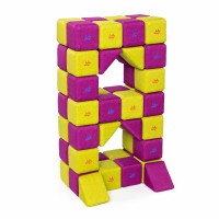 JollyHeap Soft-Magnet Würfel Medium - 50 Cubes, Riesenmagnetbausteine