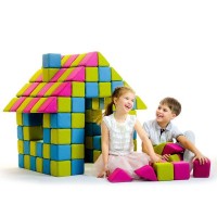 JollyHeap Soft-Magnet Würfel Set JOY - 150 Cubes, Riesenmagnetbausteine