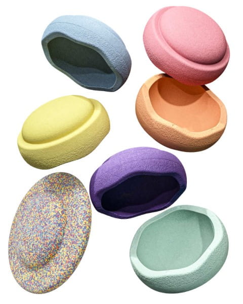 Stapelstein Stapelstein® Rainbow Set pastel, Balanceboard 6+1